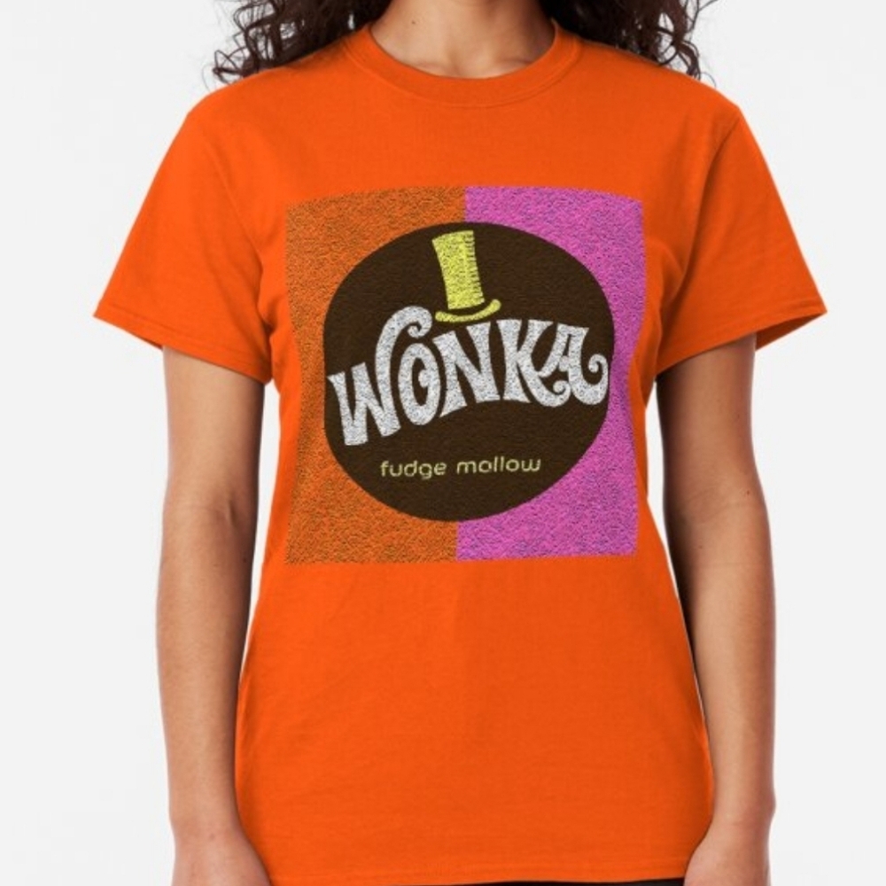 NWOT - Willy Wonka Brown Tee Shirt